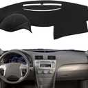 Dash Cover Mat Pad Custom Fit for Toyota Camry 2007 2008 2009 2010 2011 Dashboard Cover Carpet Cap Protector (Black) 