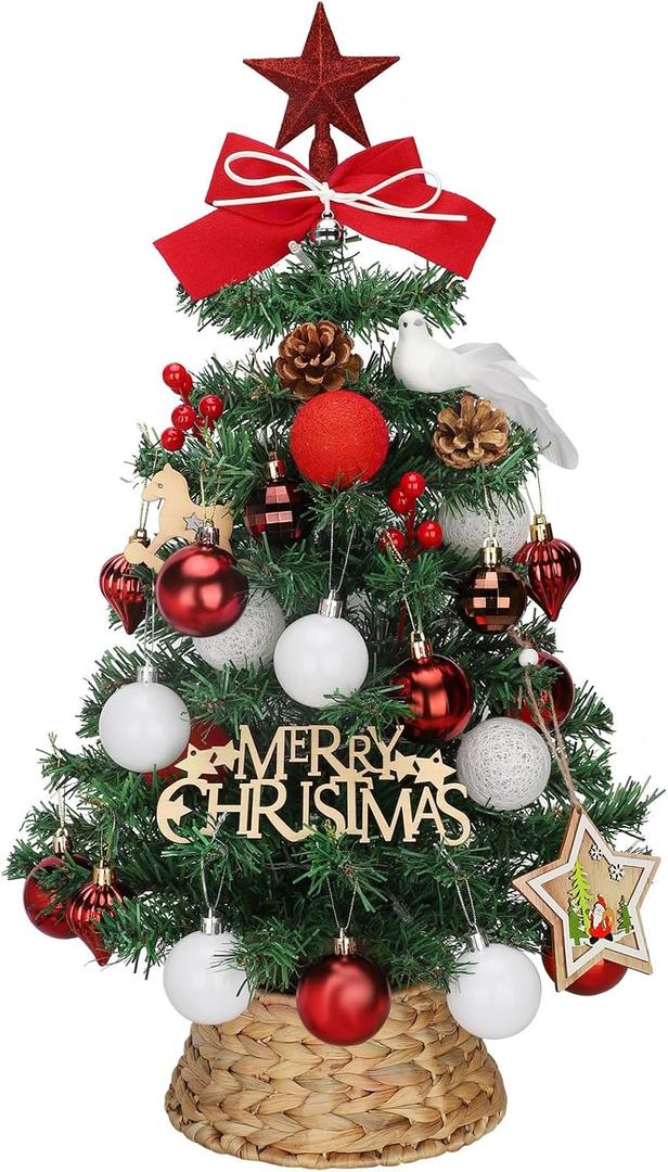 Tabletop Christmas Tree Collar, Rattan Xmas Tree Collar for Artificial Trees, Woven Wicker Christmas Tree Skirt, Tree Stand Base Cover, Tree Basket Base Box, Christmas Tree Ring
