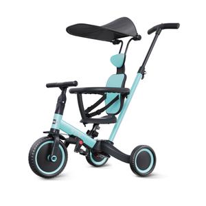 newyoo TR009 6-in-1 Tricycle for Toddlers 1-3, Toddler Bike, Birthday Gift | Toddler Trike with Canopy and Parent Push Handle Converts to Balance Bike, Fun Outdoor Toy for Boys and Girls, Blue