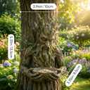 Tree Face Bird Feeders for Outdoors, Resin Hanging Tree Bird Feeder with Hidden Keyhole, Trees-Integrated Bird Feeding Sculpture Outdoor Decor for Patio, Garden, Yard