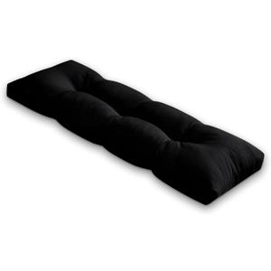 Bench Cushion for Indoor/Outdoor Furniture, Waterproof Patio Bench Seat Cushion with Non-Slip Bottom, 48x16x4 inch, Black