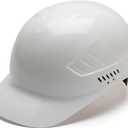 Pyramex Ridgeline 4 Point Glide Lock Suspension Bump Cap (White)