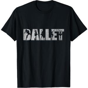 Ballet Shirts for Women Teen Girls Ballerina Ballet Dancer T-Shirt, Size XS