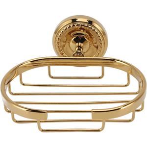 Shower Soap Dish, Gold Soap Dish Wall Mount Soap Holder Shower Soap Basket Sponge Holder Luxury Bathroom Hardware with Screws