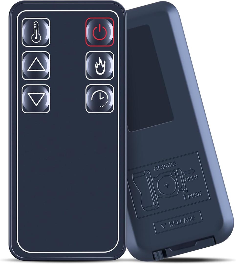 New Heater Replacement Remote Control fit for Furrion Electric Firebox Indoor Fireplace Heater FF34SW15ABL FR88FR FF60SW15ABL FF40SW15ABL F30SW15ABL FF40SC15ABL