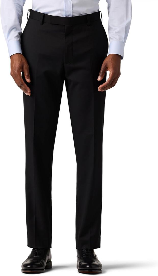 Alton Lane Mercantile Trouser Tailored Fit - Premium Quality Suit Pants for Men, Stylish and Elegant Formal Suit for Men (Black)