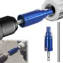 Broken Pipe Extractor Tool for 1/2" 3/4" 1" Pipes - Internal Pipe Wrench for Electric Drill | Quickly Removes Rusted/PVC/CPVC/PEX/Plastic Pipes/Valves/Faucet Bolts & Nipples by Hand