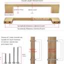 TUNNY 10 Pack Classic Cabinet Handles-5"/128mm Screw Spacing Champagne Bronze Furniture Hardware Handles for Kitchen Cabinets Bedroom Cabinet Pull