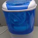 Elevon Mini Spin Dryer Portable Washing Machine, Compact Laundry for Home, Apartment, RV, Blue