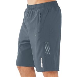 NORTHYARD Men's Athletic Running Shorts Quick Dry Workout Shorts 9" Lightweight Sports Gym Basketball Tennis Hiking (X-Large, Coolgrey)