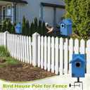 4 Pack Bird House Mount for Fence Birds Feeder Mounted Adjustable Heavy Duty Clamp-on Shelf Bracket for Garden Backyard Patio Deck Tree Outdoor Decor (Bird House Not Included)