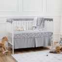 American Baby Company Heavenly Soft Chenille Fitted Crib Sheet 28" x 52", Warm and Cozy Neutral Chenille Sheet, Gray 3D Cloud, for Boys and Girls, Fits Crib and Toddler Bed mattresses