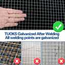 Hardware Cloth 1/2 Inch 48in x 100ft 19Gauge Hot-dip Galvanized Wire Mesh Roll Chicken Wire Fencing Rabbit Wire Gopher Wire Mesh for Underground Snake Fencing, New 1/2 Inch 48in x 100ft