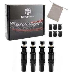 4PCS Adjustable Auto-Stop Tire Deflator Valve Kit,Screw-on Tyre Air Down Tool for 4x4 Off Road Accessories,Jeep,Truck, Pickup