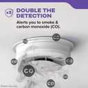 Kidde Smoke and Carbon Monoxide Detector, Hardwired with AA Battery Backup, LED Status Lights, Interconnected, 85 dB Alarm, 5 inches, 30CUAR, 1 Pack