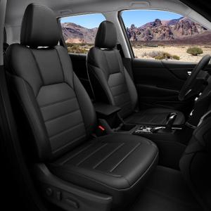 FREESOO Custom for Forester Seat Covers 2024 2023 2022 2021 2020 2019 Full Set - Luxury Waterproof Leather Seat Protector for Forester Accessories