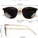 Sumato Sunglasses Womens, Cat Eye Pink Sunglasses for Women with Mirrored Trendy Lens UV400 Blocking (Beige)