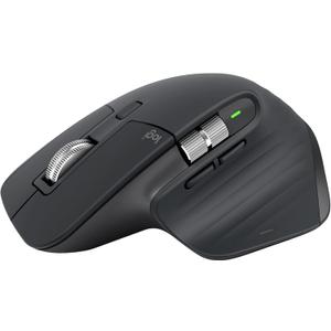 Logitech MX Master 3S Wireless Mouse Standard Edition with Logi Bolt USB Receiver, Ultra-Fast Scrolling, Ergo, 8K DPI, Track on Glass, Quiet Clicks, USB-C, Bluetooth, Windows, Linux, Chrome - Graphite
