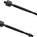 Front Outer and Inner Tie Rod End FITS for Nissan NV200 2013-2021/ Sentra 2013-2019 (2017-2019: 1.8L) / LEAF 2018-2025, Front Inner Outer Tie Rods ES800965 ES800966-4pc Set