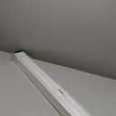 AOSKY Cordless Zebra Blinds for Windows Pull Down Roller Window Shades Dual Layer Light Filtering Privacy for Day and Night, Free-Stop Door Shades for Home Easy to Install (28" W X 72" H, White)