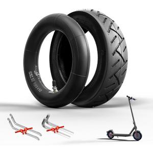 E-Scooter Tire 10x2.5, 60/70-6.5 for Ninebot G30 Max /G30D/G30LP,E-Scooter Spare Tube+Tire Set for Front/Rear(1 Inner+1 Outer)