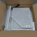 Stackable Fruit Basket for Kitchen Countertop Space Saving, Wall Mounted Mesh Metal Wire Basket with Wood Lid Extra Storage, 2 Pack Kitchen Counter Organizer for Snack, Onion and Potato Storage, White