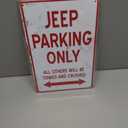 Vintage Metal Signs Car Room Decor for Boys Jeep Parking Only Garage Sign Funny Wall Decor for Men Bedroom