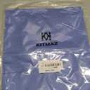 Kitmaz Women's CloudHaven Maternity Scrub Top - V-Neck Soft Stretch Shirt for Pregnancy | 2 Pockets (X-Large, Ceil Blue)