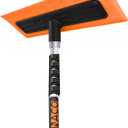 2025 Upgraded Never-Scratch SnowBuster,Snow Roof Rake,EVA Soft Foam Pad Snow Removal Tool,S-Shaped Design for House Roof,Solar Panels,Car Snow, and Leaves,Orange(21FT Telescopic Extension Pole)