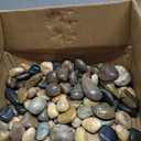 Lechloris 20Ib Rain Forest Mixed River Rocks for Landscaping-Polished Pebbles for Plants-Garden Decorative Stones-1-2 Large Plant Rocks,Ideal for Aquarium, Home Decor