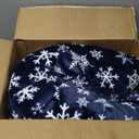 PAVILIA Blue Snowflake Christmas Sherpa Throw Blanket, Reversible Fleece Sherpa Cozy Holiday Blanket 60x80, Soft Winter Throw for Couch & Bed, Plush for Family Friends (Twin)