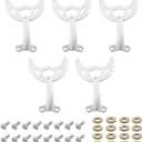 Ceiling Fan Blades Arm, for 42-Inch Fan Blade, Compatible with 7740100 -White Finish, -5 Pcs
