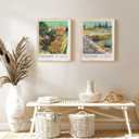 upsimples 18x24 Picture Frame, Display Pictures 16x20 with Mat or 18 x 24 Without, Wall Hanging Poster Frames, Natural, 1 Pack