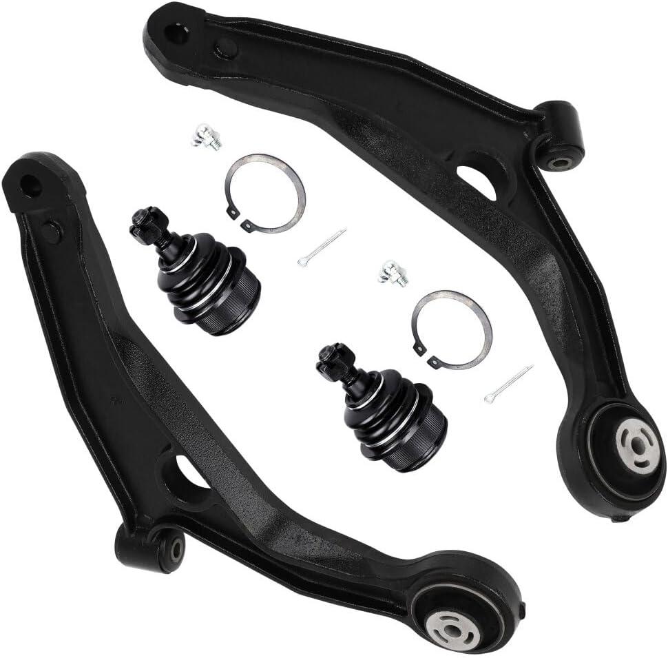 SCITOO 4pcs Front Suspension Kit Lower Control Arm Lower Ball Joint Fit 2011-2014 For Chrysler 200 2007-2010 For Chrysler Sebring 2008-2014 For Dodge Avenger 2009-2015 For Dodge Journey