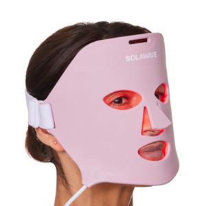 Solawave Wrinkle Retreat Light Therapy Face Mask | Red Light Mask with Infrared Light to restore firm skin | 10 minute treatment 