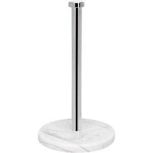 NearMoon Standing Paper Towel Holder, Kitchen Paper Towel Tissue Holder- for Bathroom Countertop, Standard or Jumbo-Sized Roll Paper (with Marble Base, Chrome Finish)