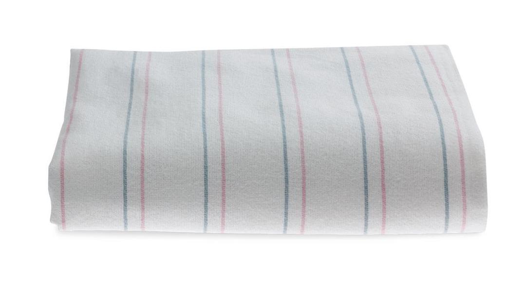 Medline Candystripe Stripe Baby Blanket, Classic Design, 100% Cotton, Soft, Cuddly, Swaddling, 36" x 36", 3 Count