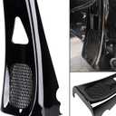 Vivid Black Motorcycle Stretched Chin Spoiler Fit for 2017-Later M8 Harley Touring Road Glide, Street Glide, Road King, Ultra Limited with 16inch to 30inch Wheels