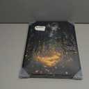 Fantasy Dark Forest 12x16 Framed Firefly Halloween Wall Art, Glowing Lights Enchanted Forest Canvas Print, Magical Mystical Night Landscape Painting, Rustic Cabin Cottage Bedroom Decor