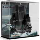 Premium Acrylic Display Case Compatible with Lego Icons Captain Jack Sparrow's Pirate Ship, Clear Dustproof Storage Box for Lego Black Pearl 10365 SetModel not Included