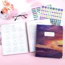 Yoment 2026 Planner Weekly and Monthly 8.5"x11" Large Hardcover Planner from Dec 2025 - Dec 2026 13 Months Calendar Academic Planners for Women Men Agenda Daily Weekly Yearly Planning with Tabs, Cloud