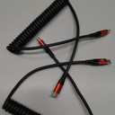 USB C Cable 3ft 2Pack USB C to USB C Charger Cable for Car, Coiled Type C Fast Charging Cable for iPhone 17/16/15/Plus/Pro/Pro Max/MacBook Pro 2020/iPad Pro 2020/iPad Air 4/Samsung Galaxy S23-Red