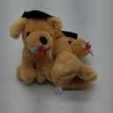 8 Inch Graduation Plush Stuffed Animal Class of 2025 Brown Puppy Dog