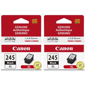 245XL Ink Cartridge Replacement for Canon 245XL Black Ink PG 245 XL 243 243XL PG245 Work with PIXMA MX492 MX490 MG2522 TR4520 MX492 TR4522 TR4500 TS3122 MG2520 TS3320 TS3322 Printer, 2 Pack, Black