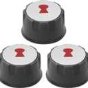 Grill Burner Knobs 69892 69893 Replacement Control Knobs for Weber Spirit 200 & 300 Series E-Spirit 310/320/ 330 Series (2013-2017), Set of 3