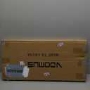 Vdomus Hanging Pot and Pan Rack, 13.7" Dx29.5 Wx10.6 H - 2-Tier Wall Mounted Kitchen Shelves - Heavy-Duty Cast Iron Cookware and Utensils Storage - Tiered Multipurpose Organizer with Moveable Hooks