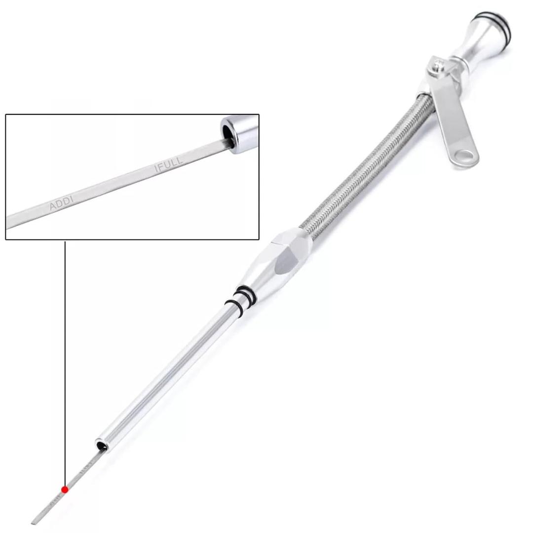 Engine Oil Flexible dipsticks Passenger Side for 1980-Up Chevy Small Block SBC 283 305 327 350 383 400 Gen 1