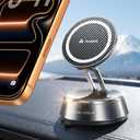 andobil 2026 Upgrade for Magsafe Car Mount [Strongest Suction & Magnet] Vacuum Magnetic Phone Holder for Car 360 Adjustable Car Cell Phone Holder Mount for iPhone 17 Pro Max 16/15/14/13/12 (Matte Gunmetal)