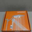 High Pressure Rainfall Shower Head with Handheld Spray Combo  5 Spray Modes, 10" Rain Showerheads Overhead Shower, Anti-Clog Nozzles, Air-In, Flexible Extension Arm, Chrome Plating & Brass