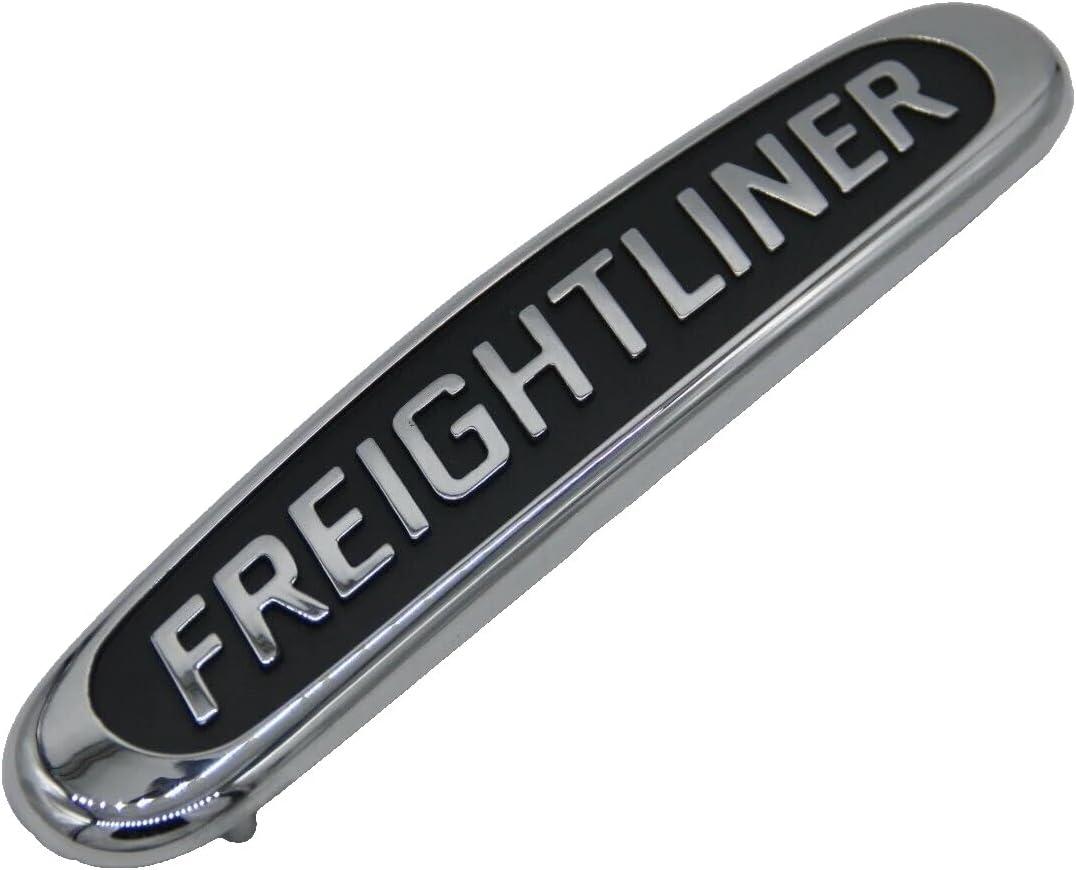 1Pc Grille Freightliner Sprinter Emblem Truck 2500 3500 Hood 3D Badge Nameplate Logo Replacement for 03-06 Freightliner 5104449AA (Silver Black)